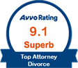 Avvo Rating 9.1 Top Attorney Divorce